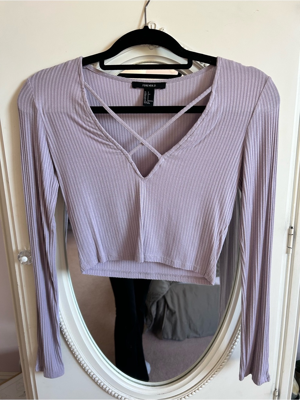 Lavender crop top